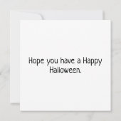 ハッピーハローウィンブラックキティキャット カード (裏面)