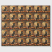 ハッピーハローウィンブラックキャットコレクション ラッピングペーパー (フラット)