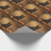 ハッピーハローウィンブラックキャットコレクション ラッピングペーパー (角)