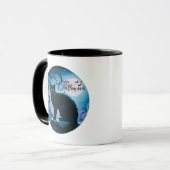 ハッピーハローウィンブラックキャットフルムーンハロウィンマグ マグカップ (正面左)