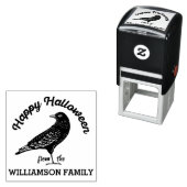 ハッピーハローウィンブラッククロウバードハロウィン セルフインキングスタンプ (インサイチュ)