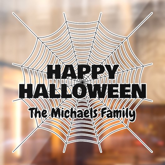 ハッピーハローウィンブラックスパイダーウェブファミリー名 ウィンドウサイン (シート2)