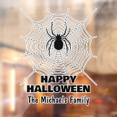ハッピーハローウィンブラックスパイダーオンくもの巣ファミリー名 ウィンドウサイン (シート2)
