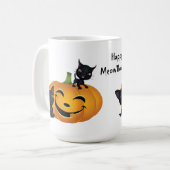 ハッピーハローウィンブラック子猫マグ コーヒーマグカップ (正面左)