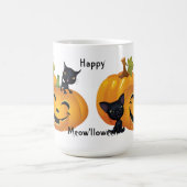 ハッピーハローウィンブラック子猫マグ コーヒーマグカップ (中央)