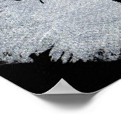 ハッピーハローウィンブラック・ウィドウ・スパイダー・ウェブ・ポスター ポスター (角)