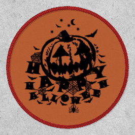 ハッピーハローウィンブラック ワッペン
