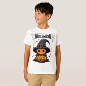 ハッピーハローウィンブラック Tシャツ (正面フル)