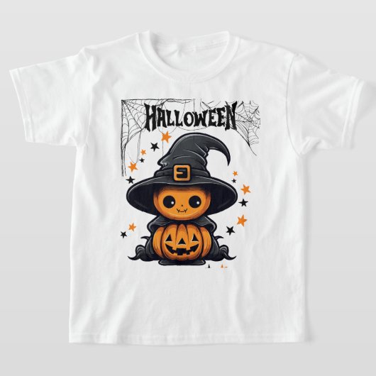 ハッピーハローウィンブラック Tシャツ (レイダウン)