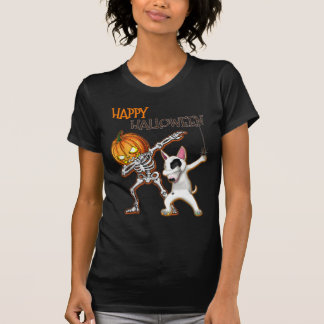 ハッピーハローウィンブルテリアDAB Tシャツ
