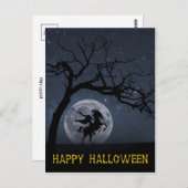 ハッピーハローウィンヘッドレスホースマンフルムーン ポストカード (正面/裏面)