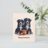 ハッピーハローウィンベルネーズマウンテンドッグスパンプキン ポストカード (スタンド正面)