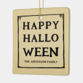 ハッピーハローウィンペット写真 セラミックオーナメント (左)