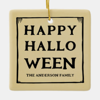 ハッピーハローウィンペット写真 セラミックオーナメント