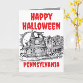 ハッピーハローウィンペンシルバニアグリーティングカード カード (黄色い花)