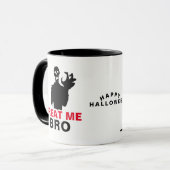 ハッピーハローウィンホラーおもしろいカスタマイズ可能 マグカップ (正面左)