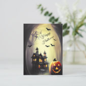 ハッピーハローウィンホラー幽霊のよく出るハウス ポストカード (スタンド正面)