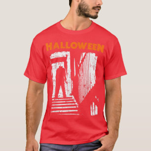 ハッピーハローウィンホラー映画ホラー不気味グラフィック Tシャツ