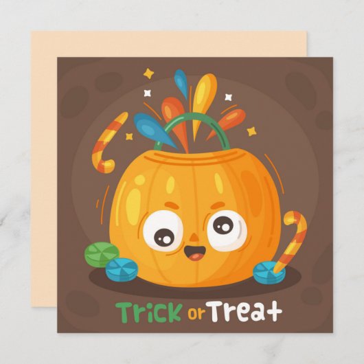 ハッピーハローウィンホリデーカード シーズンカード (正面/裏面)