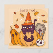 ハッピーハローウィンホリデーカード シーズンカード (正面/裏面)