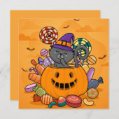 ハッピーハローウィンホリデーカード シーズンカード (正面/裏面)