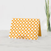 ハッピーハローウィンホワイト水玉模様カード カード (裏面)