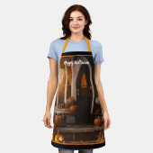 ハッピーハローウィンホームコレクション エプロン (着用した状態)