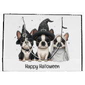 ハッピーハローウィンボストンテリアドッグス ラージペーパーバッグ (裏面)
