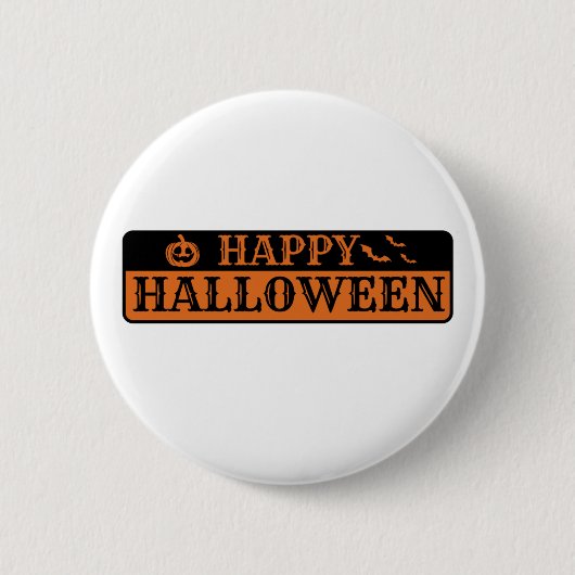 ハッピーハローウィンボタン 缶バッジ (正面)
