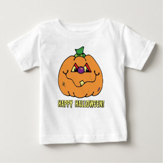 ハッピーハローウィンボーイカボチャTシャツ ベビーTシャツ