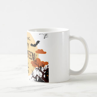 ハッピーハローウィンマグデザイン コーヒーマグカップ