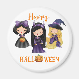 ハッピーハローウィンマグネット女の子の不気味プリンセスマグネット マグネット