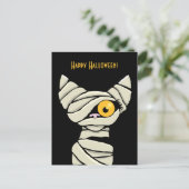 ハッピーハローウィンミイラ猫 ポストカード (スタンド正面)