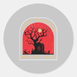 ハッピーハローウィンミッドナイトパーティー ラウンドシール