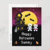 ハッピーハローウィンムミピンクホリデイ シーズンポストカード (正面/裏面)