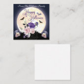 ハッピーハローウィンムーンアンドバラ休日 ノートカード (正面/裏面)