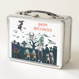 ハッピーハローウィンメタルランチボックス メタルランチボックス