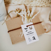 ハッピーハローウィンメッセージカード不気味ハロウィーンラベル ギフトタグ