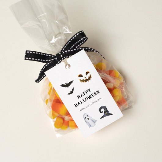 ハッピーハローウィンメッセージカード不気味ハロウィーンラベル ギフトタグ