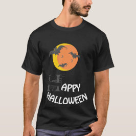 ハッピーハローウィンメンブラック Tシャツ