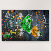 ハッピーハローウィンモダンカクテルパーティー ジグソーパズル (横)