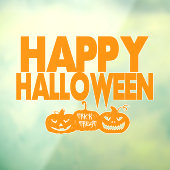 ハッピーハローウィンモダンカボチャ ウィンドウサイン (シート3)