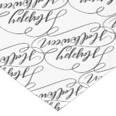 ハッピーハローウィンモダン手書き ショートテーブルランナー (コーナー)