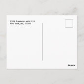 ハッピーハローウィンモノクロストライプの写真 ポストカード (裏面)