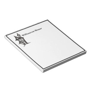 ハッピーハローウィンモノグラムファミリー幽霊のよく出るハウスメモ ノートパッド