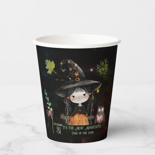 ハッピーハローウィンモンスタースウィッチ 紙コップ (正面)
