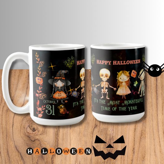 ハッピーハローウィンモンスターズマグ コーヒーマグカップ