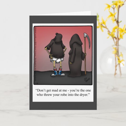 ハッピーハローウィンユーモアあいさつカード カード (黄色い花)