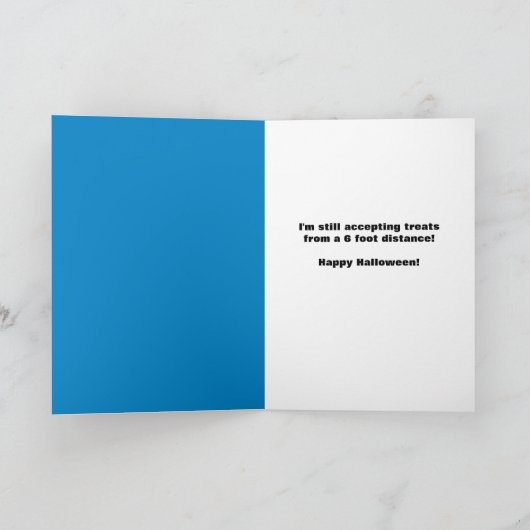 ハッピーハローウィンヨークシャーテリアインコロナウイルス顔マスク シーズンカード (内部)