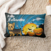 ハッピーハローウィンヨークシャーテリア ランバークッション (ブランケット)